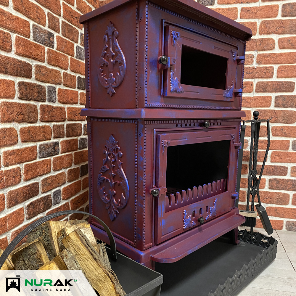 Purple Casted Iron Stove Nurak Stove