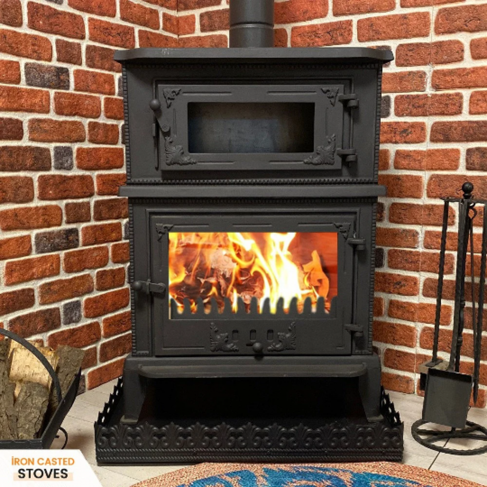 Black Casted Iron Stove