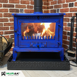 Rustic Blue Casted Iron Stove